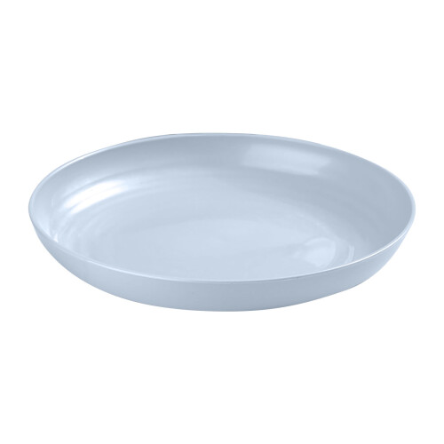 11" Round Plastic Dinner Plates – Reusable Wheat Straw, Dishwasher Safe, Compatible with Kitchen Use