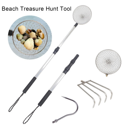 Sand Sifter Beach Scoop Telescoping Shovel for Collecting