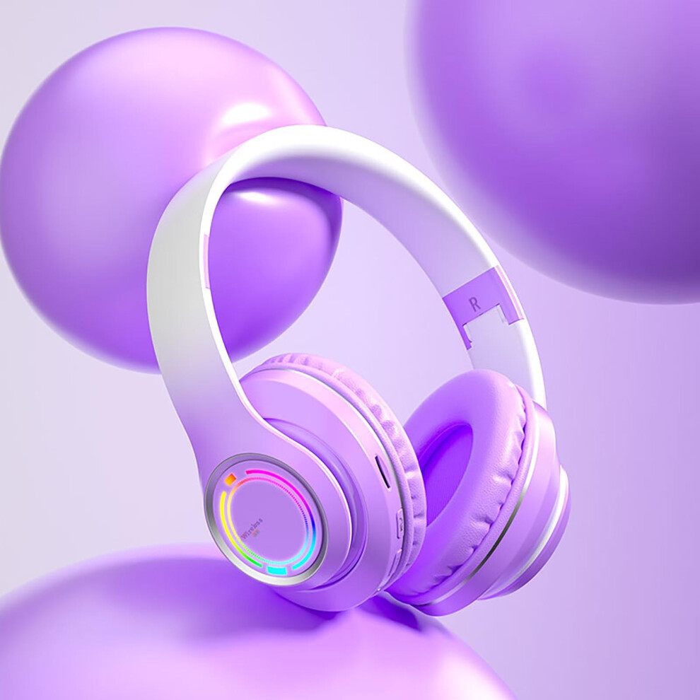 Bluetooth Headphones, Wireless Gaming Headset, Rgb Lights, Bluetooth 5.3, Foldable, 6H Playtime, For Pc/Mobile Gaming, Wide Compatibility 9180479358428