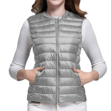 Puffer Vest Women Vests for Women 2024 Women Vest Cultivate One Morality Warm V Neck Thin Down Vest Inside Cropped Puffer Vest, Gray XL
