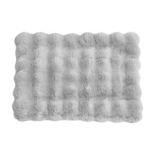 Grey Winter Pet Heating Pad 15.7X11.8 Inches Kneading Soft Mat For Dogs Cats Warm Fleece Blanket Sleeping Bed Portable Indoor Outdoor Use 0.13 Lb