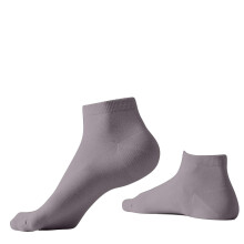Dark Gray Breathable Men's Ankle Socks – Lightweight, Moisture-Wicking, Comfortable Fit, 1 Pair, Summer/Spring Casual Wear