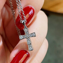 Cross Pendant Necklace for Women Snake Bone Cross Necklace for Women Jewelry Valentines Day