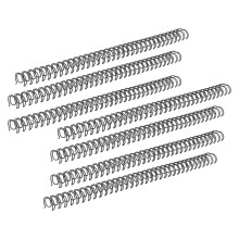 50 Stück Doppel-Schleifen Drahtbindungsspiralen, 180 Blatt, 19 mm Durchmesser, Schwarz