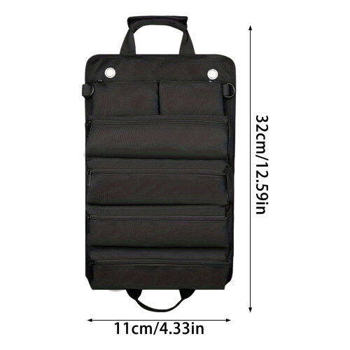 (Black) Durable Tool Bag for Mechanics w/ Multi-Pockets 1