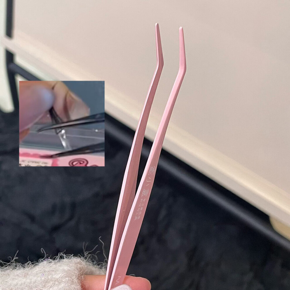 Dachuang Beauty (2Pcs) False Eyelash Tweezers - Stainless Steel Lash Remover