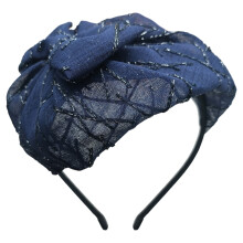 Damen-Fascinator-Hut mit elegantem Schleifen-Haarreif