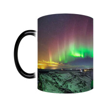 Unter 5 : Farbwechselbecher (350 ml), Keramiktasse für Kaffee und Tee mit wärmeaktiviertem Design, magischer Becher, originelle Tasse