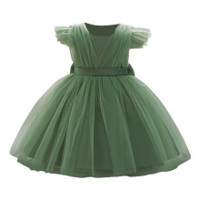 Rochie de mireasă pentru bebeluși, rochie de mireasă cu mânecă scurtă, model floral, rochie de mireasă pentru petrecere și botez, rochie de