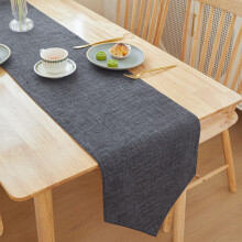 Tischläufer aus Leinen, Polyester, 30 x 210 cm