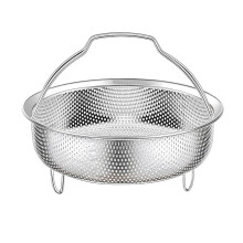 Steaming Grid Stainsless Steel Food Steamers Basket with Handle Easy to Clean