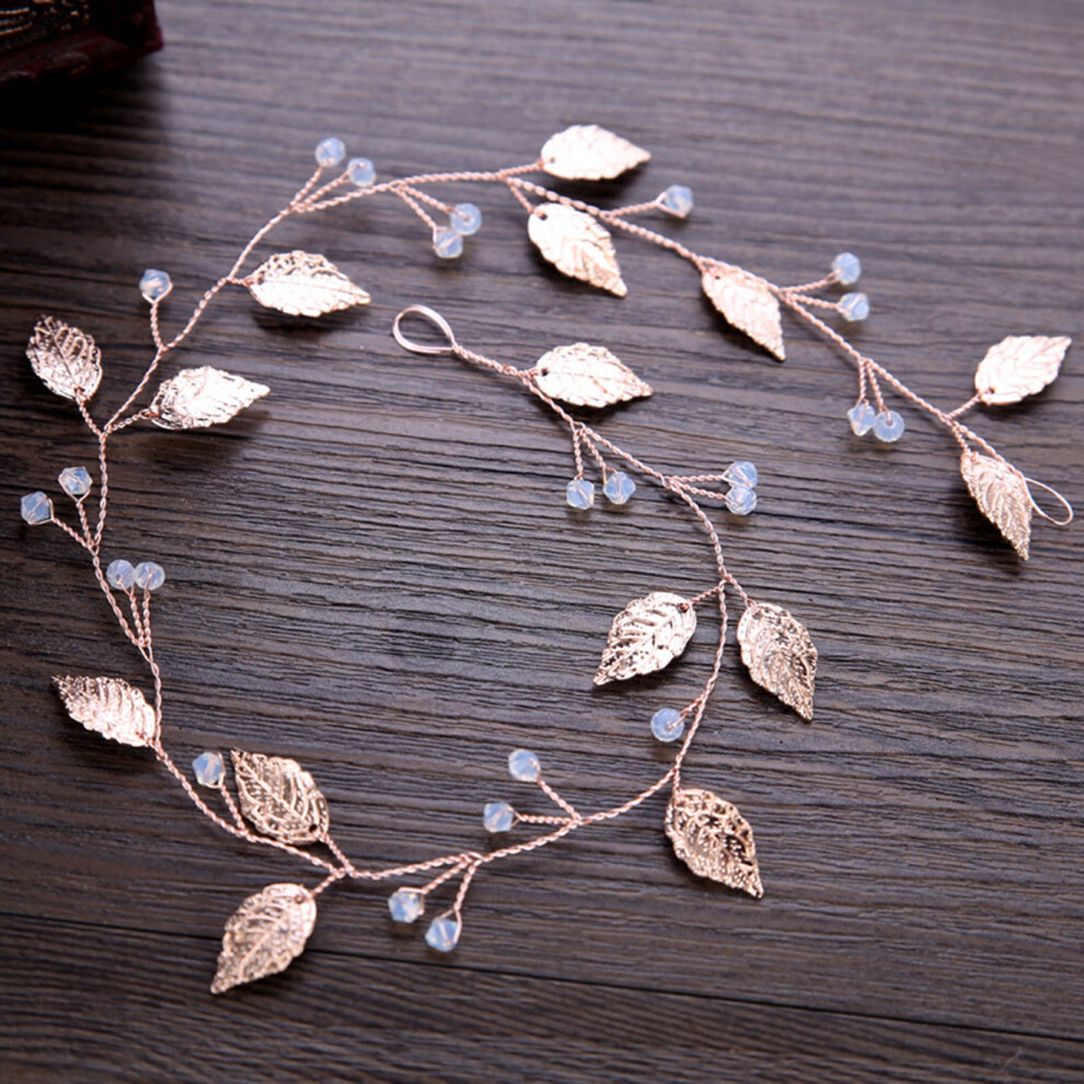 Dachuang Beauty (Rose Gold) Gold Metal Hair Hoop - Party Fashion Accessory