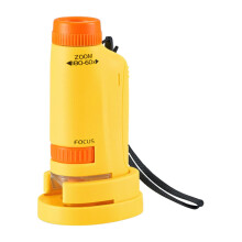 Handliches Mini-Taschenmikroskop mit rundem Griff und LED-Beleuchtung – ideales Geschenk für Kinder zu Weihnachten oder zum Geburtstag –