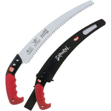 Kanzawa Samurai Ichigeki Pruning Saw 330mm C-330-LH with Ergo Grip (Orange) w/sheath Made in Japan