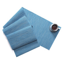 Chemin de table imperméable bleu 135 x 30 cm (1 pièce)