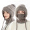 Cappello 3 in 1 con sciarpa e maschera antivento da donna 1