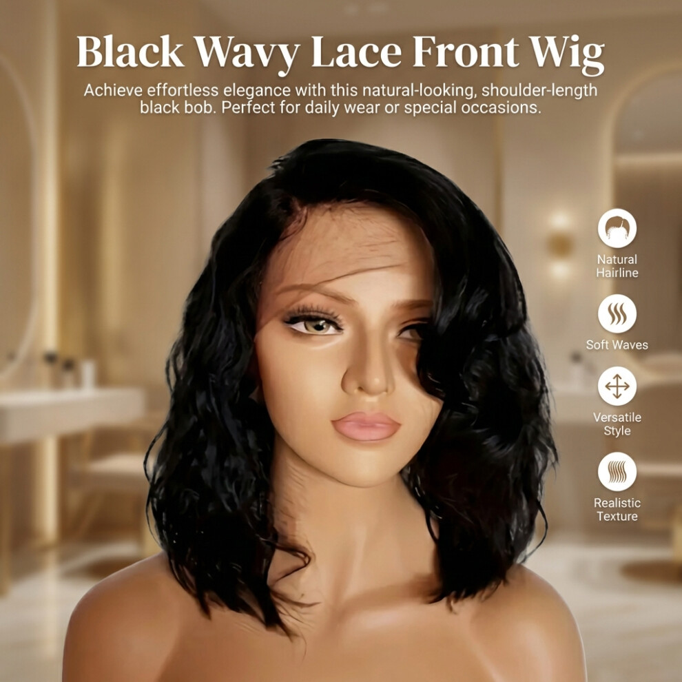 Dachuang Beauty (Black) Natural Curly Wig For Women, Lightweight & Versatile