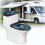 WC-Deckelbezug-Set mit Schmetterlings- und Blumenmuster, 2-teilig, elastisch, rund 6