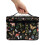 Makeup Bag Butterfly Leaf Pattern Polyester 8.86x6.5x5.9 3