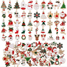 Christmas Enamel Charms Pendant Set 50 pcs