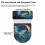 WC-Deckelbezug-Set mit Schmetterlings- und Blumenmuster, 2-teilig, elastisch, rund 8