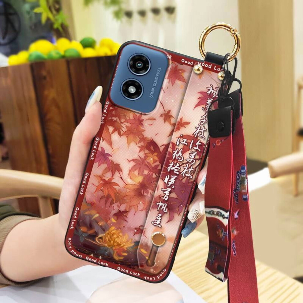Moto G Play 2024 Phone Case With Kickstand And Wrist Strap 9178400908026