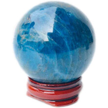 1pc 50MM New Natural Crystal Sphere Polished Energy Blue Apatite Crystal Balls for Home Decorative