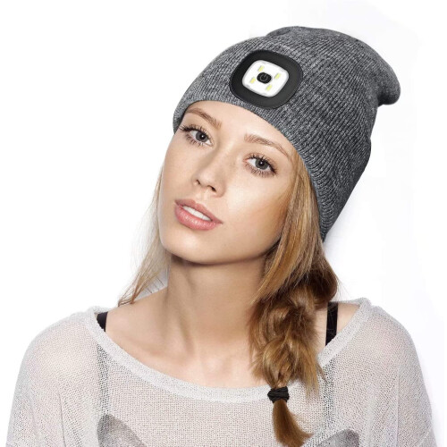 Χειμερινό καπέλο Beanie με φως LED για γυναίκες άνδρες μπαμπά πατέρα 2
