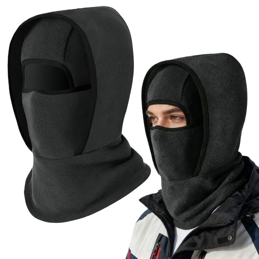 Ski Mask Fleece Balaclava Winter Face Mask Neck Gaiter Plush Tubular Windproof 4-In-1 Cover 9482726285595