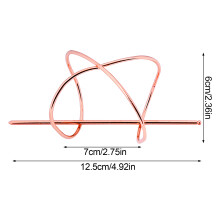 (Rose Gold) Minimalist X-Shaped Hair Pins - Elegant Bun Sticks