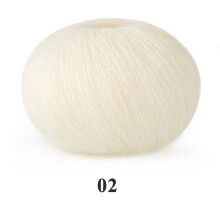 Soft Plush Wool-Acrylic Loop Yarn for Doll Hair, Crochet, Knitting, Needle Felting | Curly Coils, Roving, Fiber, 50g, A141