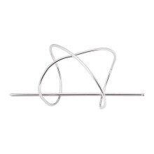 (Silver) Minimalist X-Shaped Hair Pins - Elegant Bun Sticks