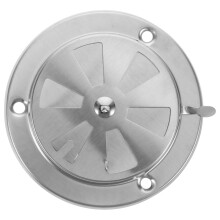 Stainless Steel Vent Cover Silver 1Set 3.97X3.82X0.51In
