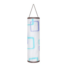 Fabric Hanging Garbage Bag Dispenser – Cylindrical Organizer for Kitchen & Bathroom, Compatible with Standard Bags