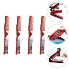 4pcs Foldable Combs Folding Comb Anti-static Plastic Comb Hair Styling Combs