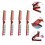 4pcs Foldable Combs Folding Comb Anti-static Plastic Comb Hair Styling Combs 1