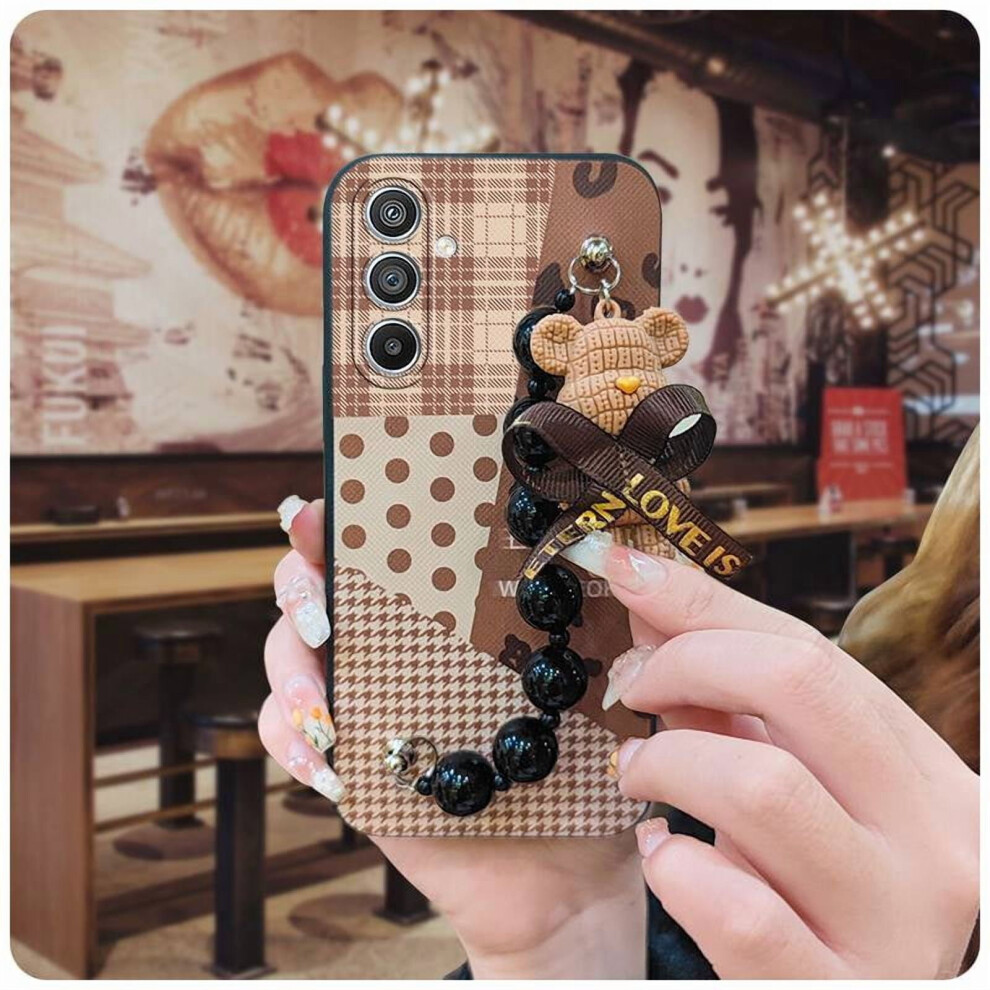 Cute Cartoon Silicone Phone Case For Samsung Galaxy S25 – Waterproof, Anti-Knock, Dirt-Resistant, Black Pearl Pendant White,Black 9482726288466