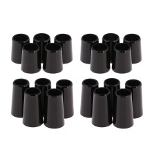 20 Count Black Golf Ferrule.370/.335 for Taper Tip Iron Shaft Adapter Ferrules
