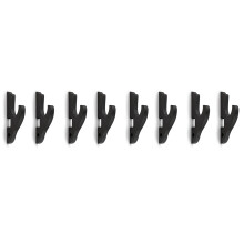 Sword Wall Mount 8/Set 1-Tier Hook Katana Holder Adjustable Display Hanger for Samurai Sword Tanto Rapier Cosplay Rack