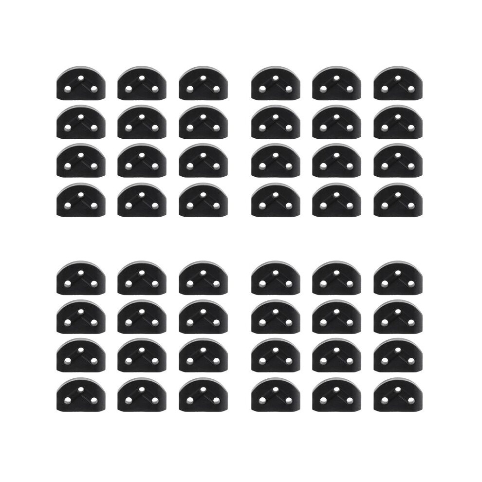48Pcs Classical Guitar Rollers String Trees Retainer Guides Guitar String Locks Nut Block Clamp, Black 4712458355378