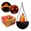 3X 3D Fake-Fire Light,Hanging LED Flame Light, Artificial LED Silk Flame Stage Effect Light Realistic Campfire Lamp Prop 2