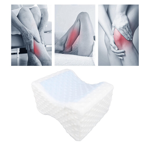 Memory Foam Knee Pillow – Side‑Sleeper Leg Support with Breathable Groove Design 2