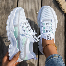 Willtoo Womens Tennis Shoes for Walking, Slip-On Knit Mesh Running Shoes, Women Shoes 2026 New Sneakers Breathable Green