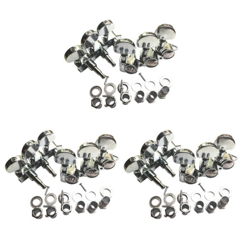 3set Guitar String Knob Grover String Winder Fully Enclosed Guitar String Tuning Pegs Keys Tuners Machine Heads