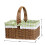 Handwoven Wicker Picnic Basket Rural Style with Removable 2