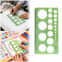 Circle Drawing Stencil Geometric Template 8 Round Sizes