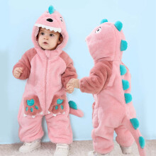 Dinosaur Jumpsuit for Toddlers Girls Autumn Winter Homewear