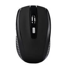 Trådløs 2.4G gamingmus med USB-modtager, kompatibel med bærbar computer, pc, stationær computer — Ergonomisk og bærbar