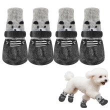 Hundeschuhe und Katzenstiefel, atmungsaktive Hundeschuhe mit rutschfester Sohle und verstellbarem Kordelzug für drinnen und draußen, geeignet für