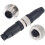 M12 5-Pin A-Code Straight Connector Set 8PCS IP67 12mm 7